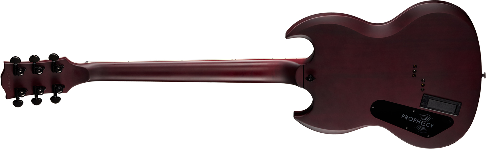 Epiphone Sg Prophecy Modern 2h Fishman Fluence Ht Eb - Crimson Fog Satin - Guitarra eléctrica de doble corte - Variation 1