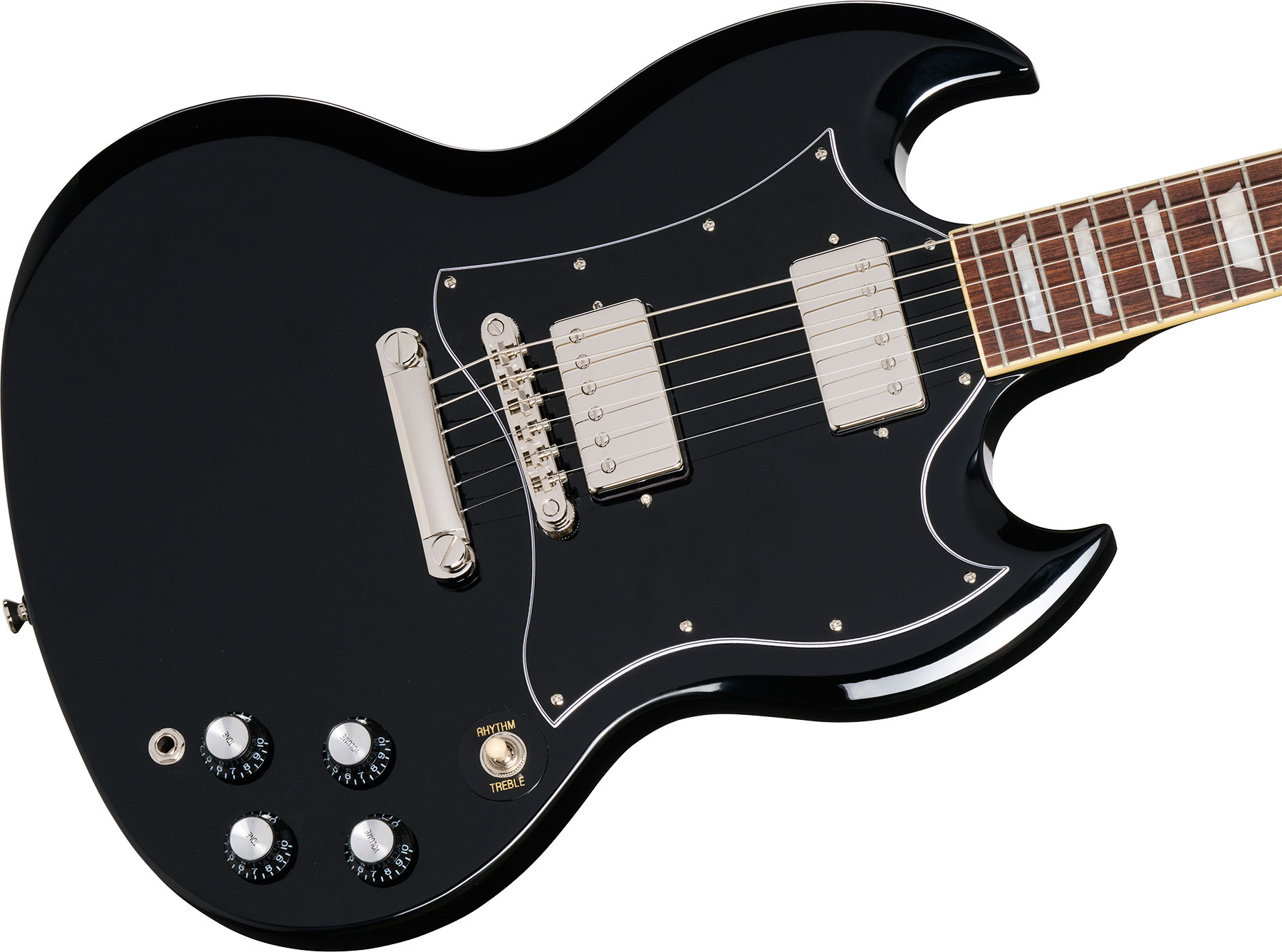 Epiphone Sg Standard I.b. Modern 2h Ht Lau - Ebony - Guitarra eléctrica de doble corte - Variation 3