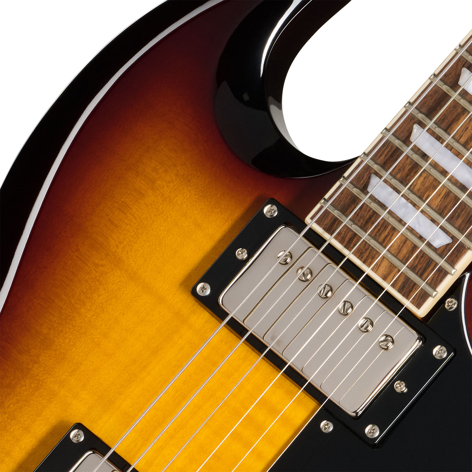 Epiphone Sg Tribute Plus Lh Gaucher Ibg 2h Ht Lau - Vintage Sunburst - Guitarra eléctrica de doble corte - Variation 2