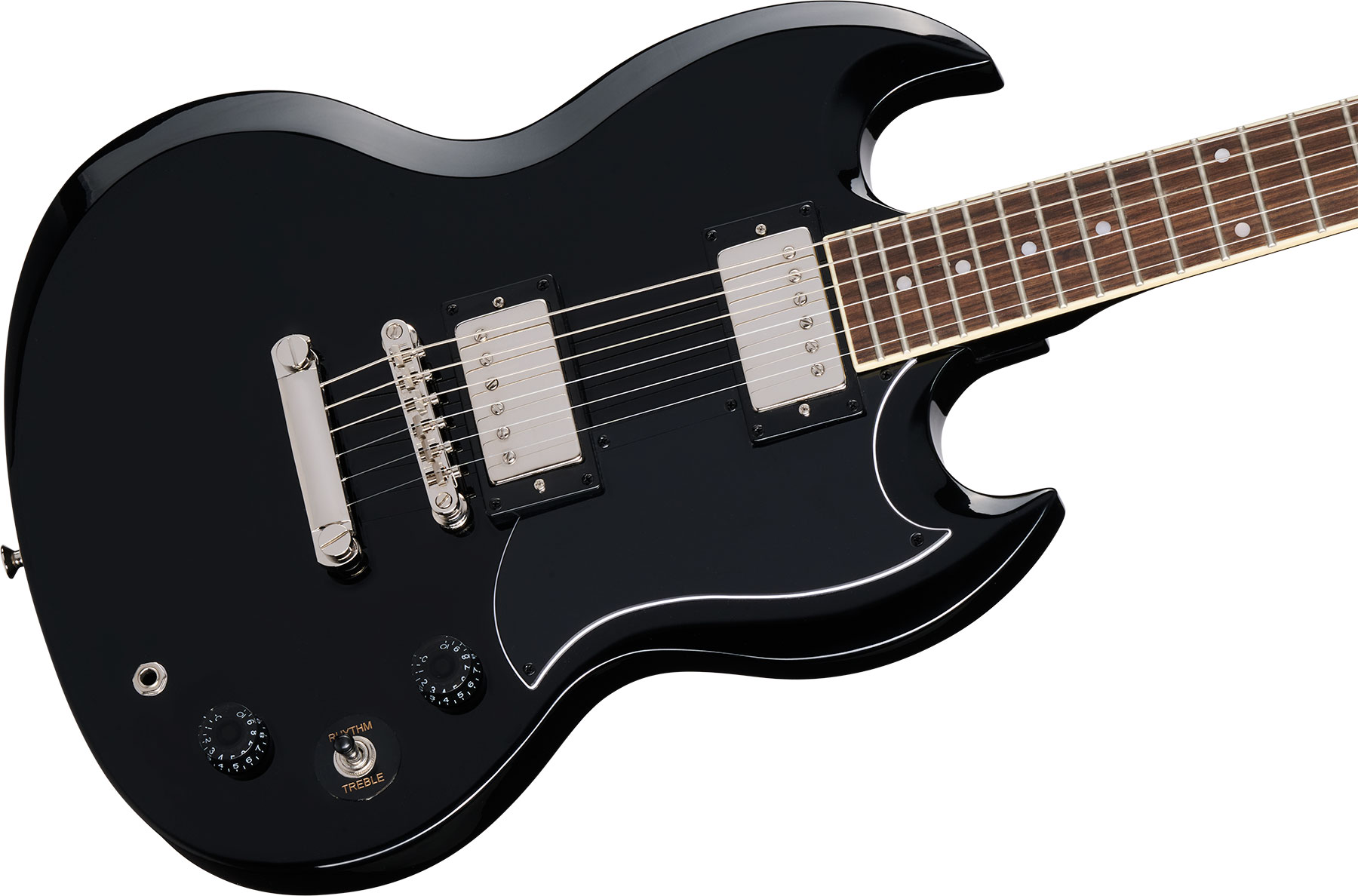 Epiphone Sg Tribute Sg Prophecy Inspired By / Modern 2h Ht Lau - Ebony - Guitarra eléctrica de doble corte - Variation 7