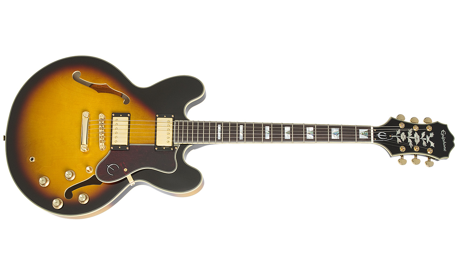 Epiphone Sheraton Ii Pro 2018 2h Ht Pf - Vintage Sunburst - Guitarra eléctrica semi caja - Variation 1