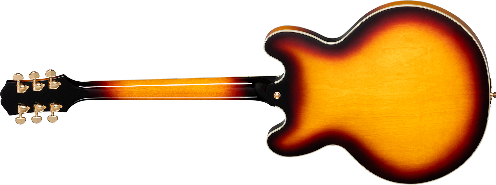 Epiphone Sheraton Lh Original Archtops Gaucher 2mh Ht Rw - Vintage Sunburst - Guitarra eléctrica semi caja - Variation 1