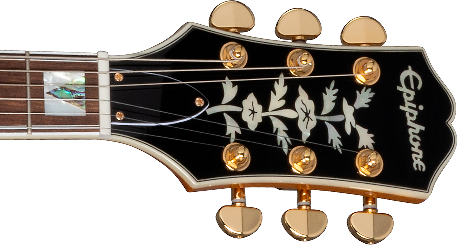 Epiphone Sheraton Lh Original Archtops Gaucher 2mh Ht Rw - Natural - Guitarra eléctrica semi caja - Variation 4