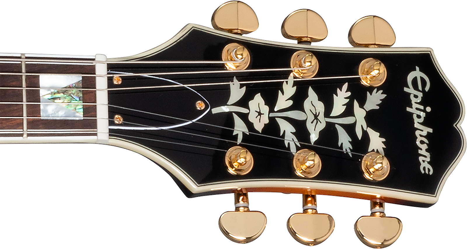 Epiphone Sheraton Lh Original Archtops Gaucher 2mh Ht Rw - Vintage Sunburst - Guitarra eléctrica semi caja - Variation 4