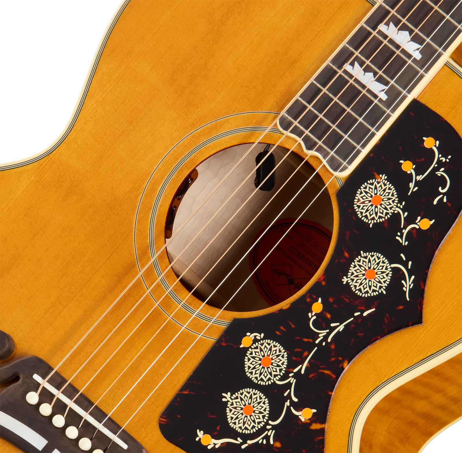 Epiphone Sj200 1957 Reissue Inspired By Gibson Jumbo Epicea Erable Rw - Antique Natural - Guitarra folk - Variation 3
