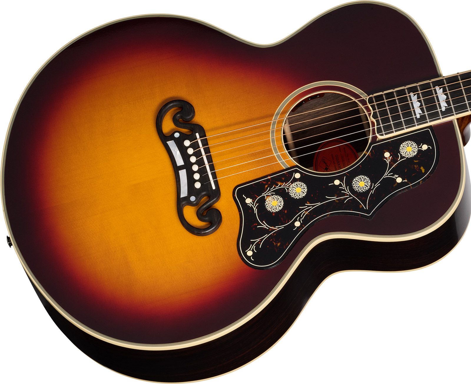 Epiphone Sj200 Pre War Rosewood Reissue Inspired By Gibson Jumbo Epicea Palissandre Eb - Vintage Sunburst - Guitarra folk - Variation 2