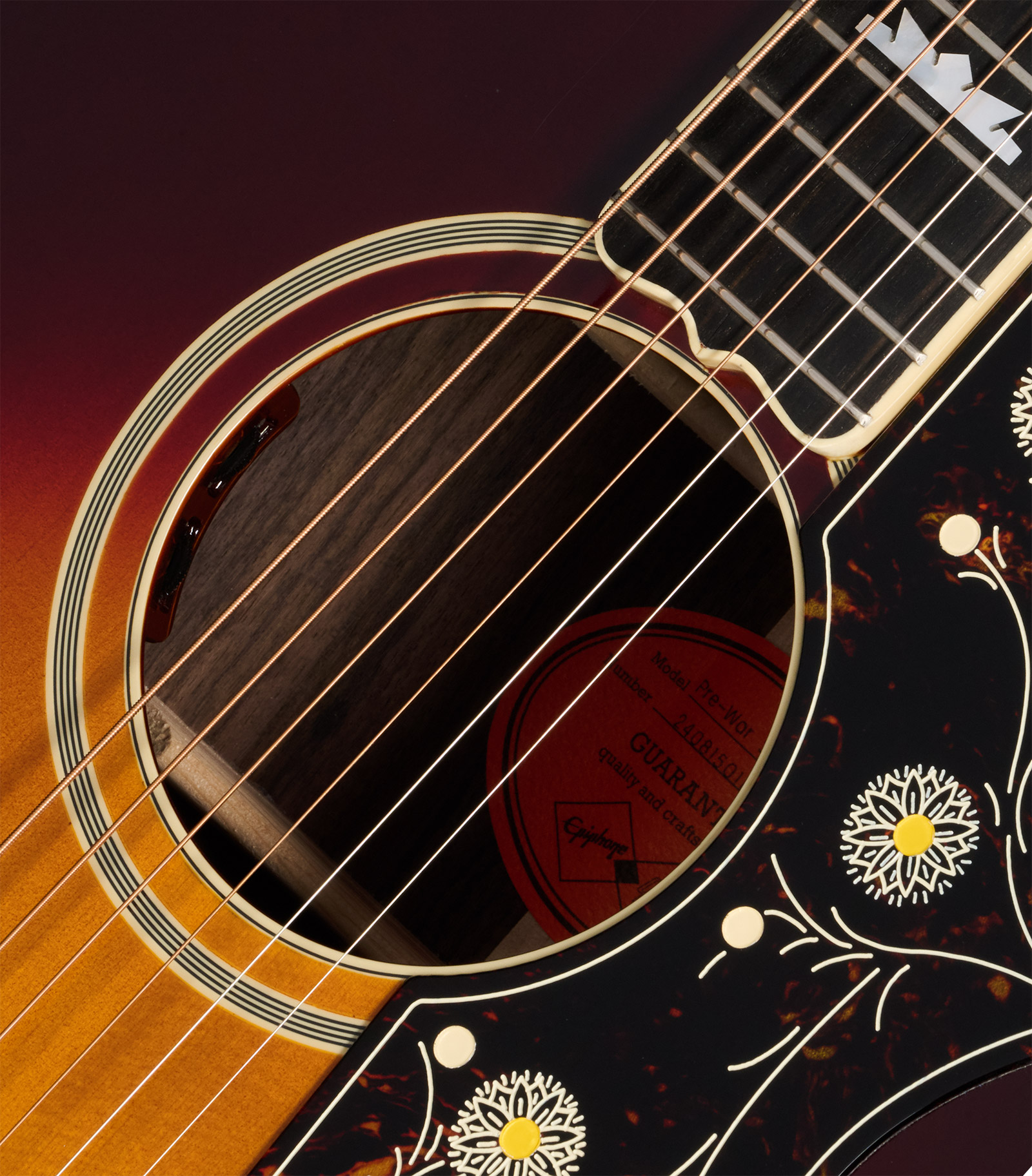 Epiphone Sj200 Pre War Rosewood Reissue Inspired By Gibson Jumbo Epicea Palissandre Eb - Vintage Sunburst - Guitarra folk - Variation 3
