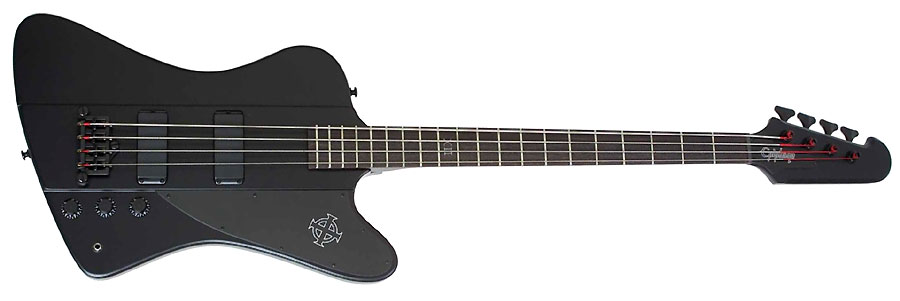 Epiphone Thunderbird-iv Goth Bh - Pitch Black - Bajo eléctrico de cuerpo sólido - Variation 2