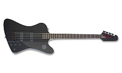 Epiphone Thunderbird-iv Goth Bh - Pitch Black - Bajo eléctrico de cuerpo sólido - Variation 1