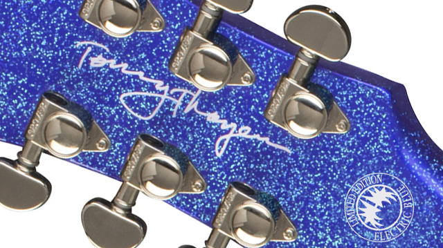 Epiphone Tommy Thayer Les Paul Electric Blue Outfit Signature 2h Ht Lau - Blue - Guitarra eléctrica de corte único. - Variation 3