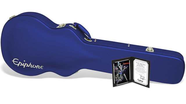 Epiphone Tommy Thayer Les Paul Electric Blue Outfit Signature 2h Ht Lau - Blue - Guitarra eléctrica de corte único. - Variation 4
