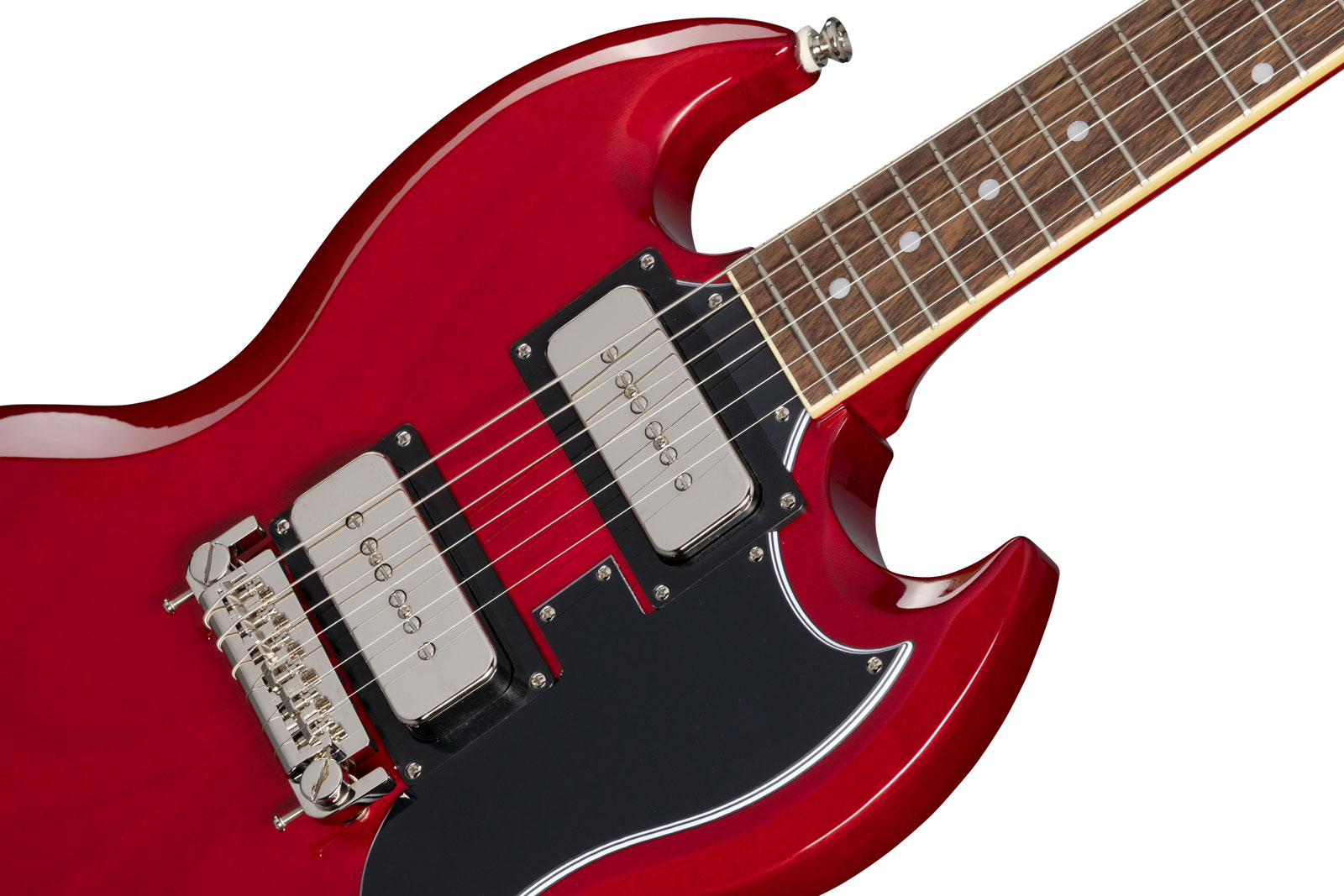 Epiphone Tony Iommi Sg Special Signature 2s P90 Ht Rw - Vintage Cherry - Guitarra eléctrica de doble corte - Variation 3