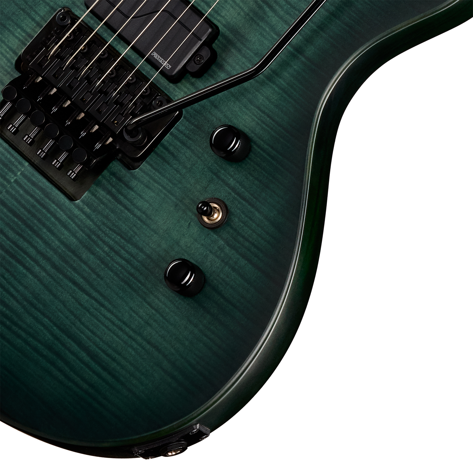 Epiphone Victory Prophecy Modern 2h Fishman Fluence Ht Eb - Aqua Smoke Satin - Guitarra eléctrica con forma de str. - Variation 3