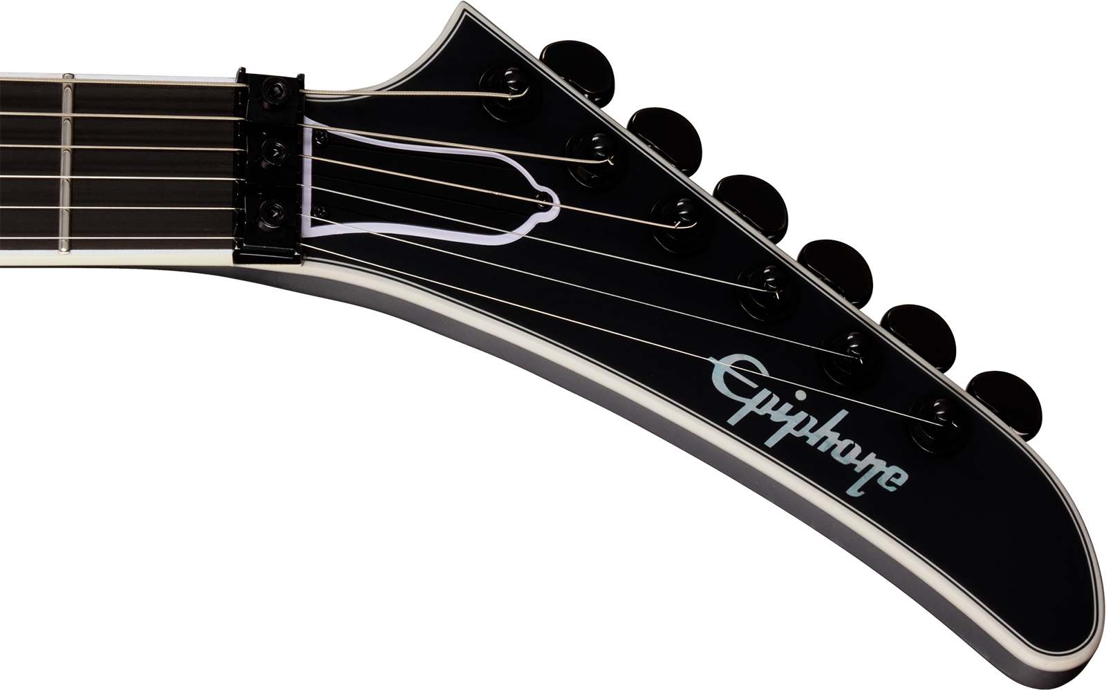 Epiphone Victory Prophecy Modern 2h Fishman Fluence Ht Eb - Obsidian Storm Satin - Guitarra eléctrica con forma de str. - Variation 5