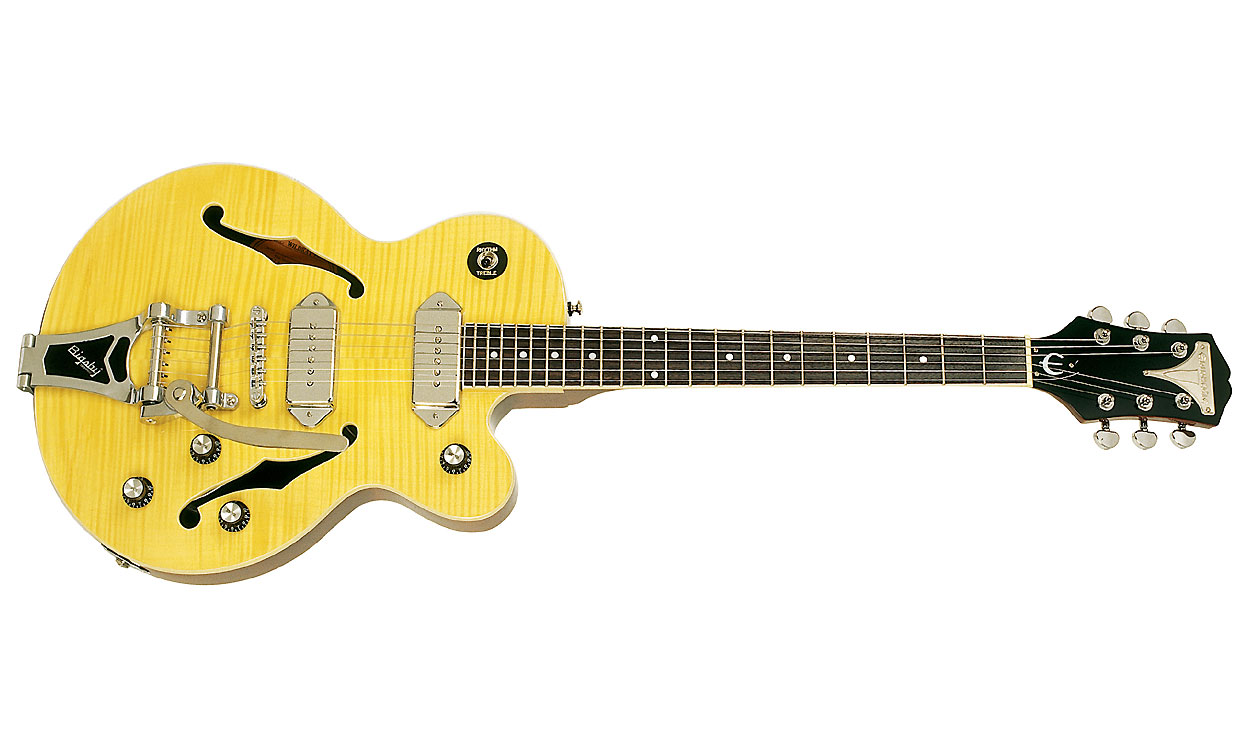 Epiphone Wildkat Bigsby Ch - Antique Natural - Guitarra eléctrica semi caja - Variation 1