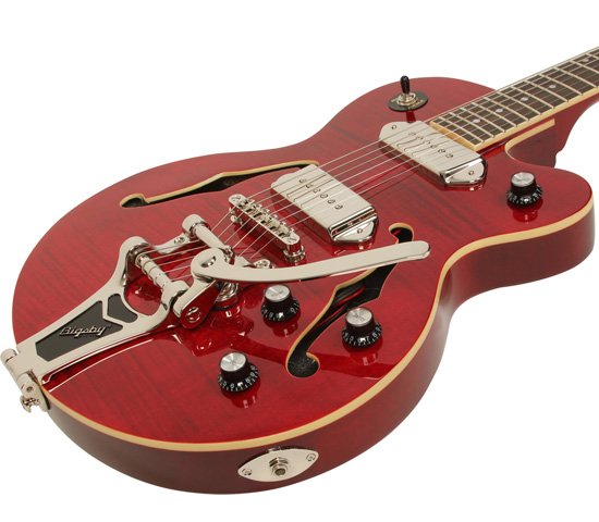 Epiphone Wildkat Ltd Bigsby - Wine Red - Guitarra eléctrica semi caja - Variation 2