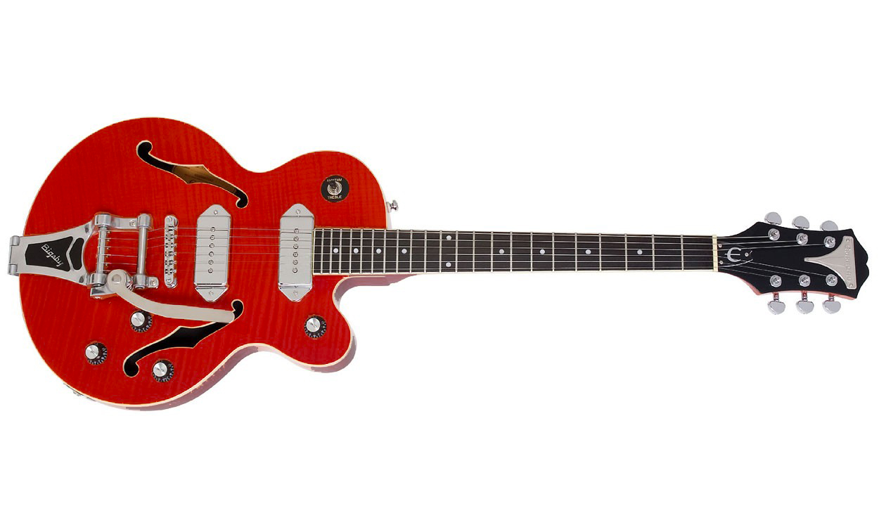 Epiphone Wildkat Ltd Bigsby - Wine Red - Guitarra eléctrica semi caja - Variation 1