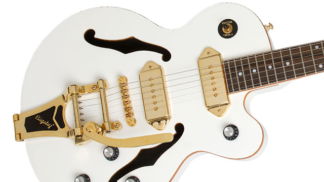 Epiphone Wildkat Royale Gh - Pearl White - Guitarra eléctrica semi caja - Variation 2