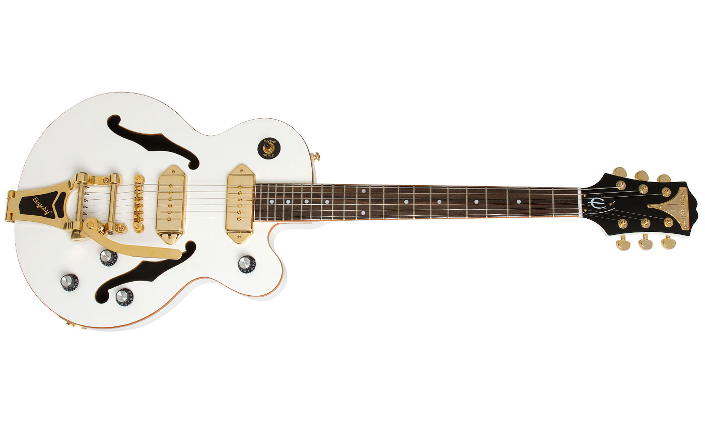 Epiphone Wildkat Royale Gh - Pearl White - Guitarra eléctrica semi caja - Variation 1