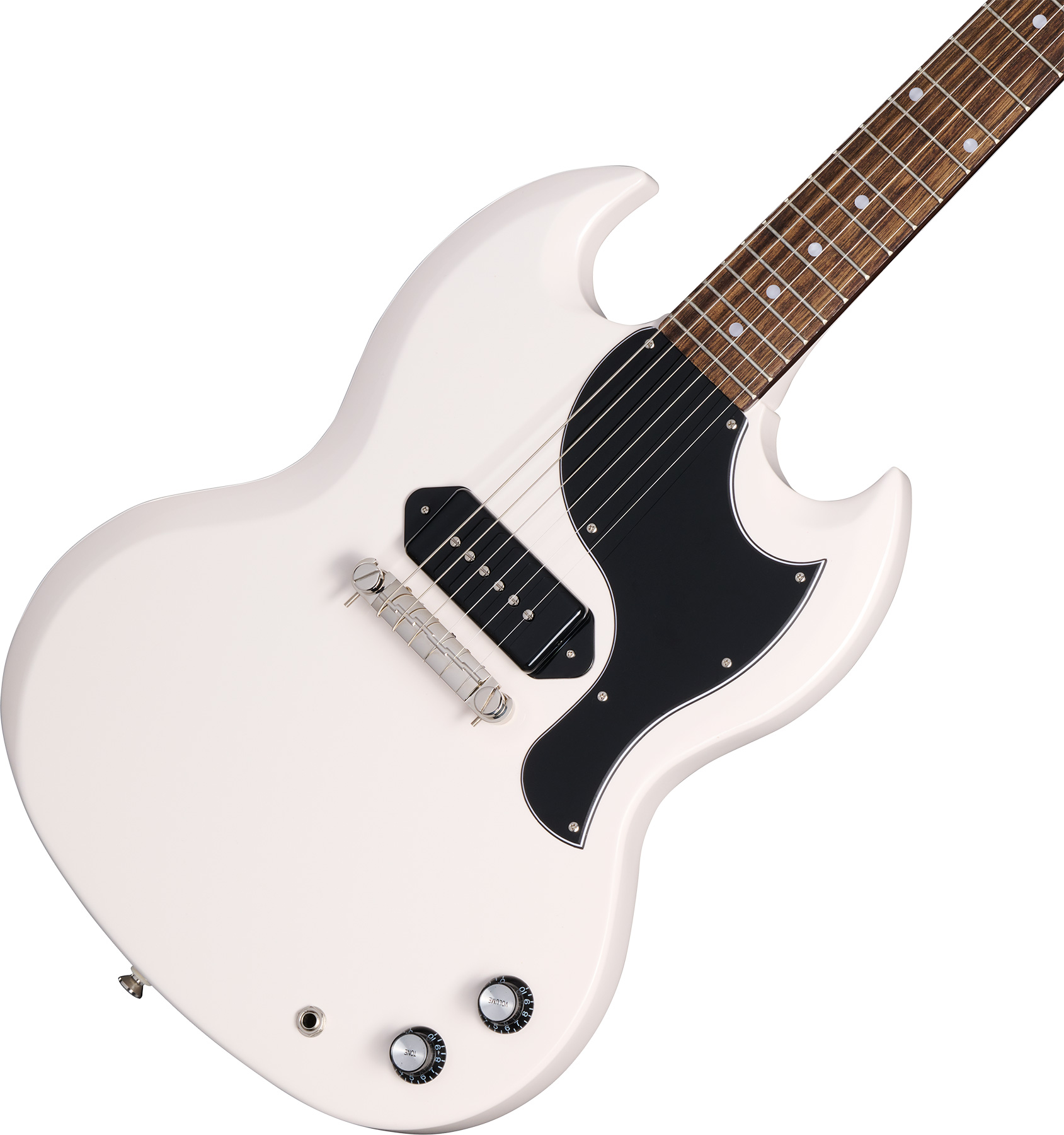 Epiphone Yungblood Sg Junior Ltd Signature 1s P90 Ht Lau - Classic White - Guitarra eléctrica de doble corte - Variation 3