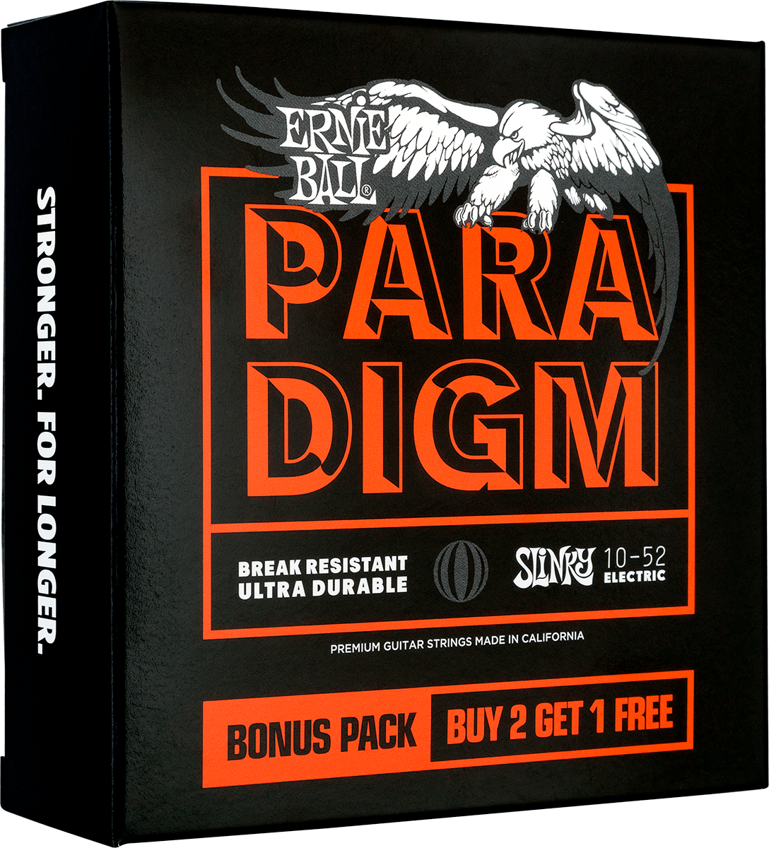 Ernie Ball Jeu De 6 Cordes Electric (3x Set) 3365 Paradigm Slinky 10-52 - Cuerdas guitarra eléctrica - Variation 1