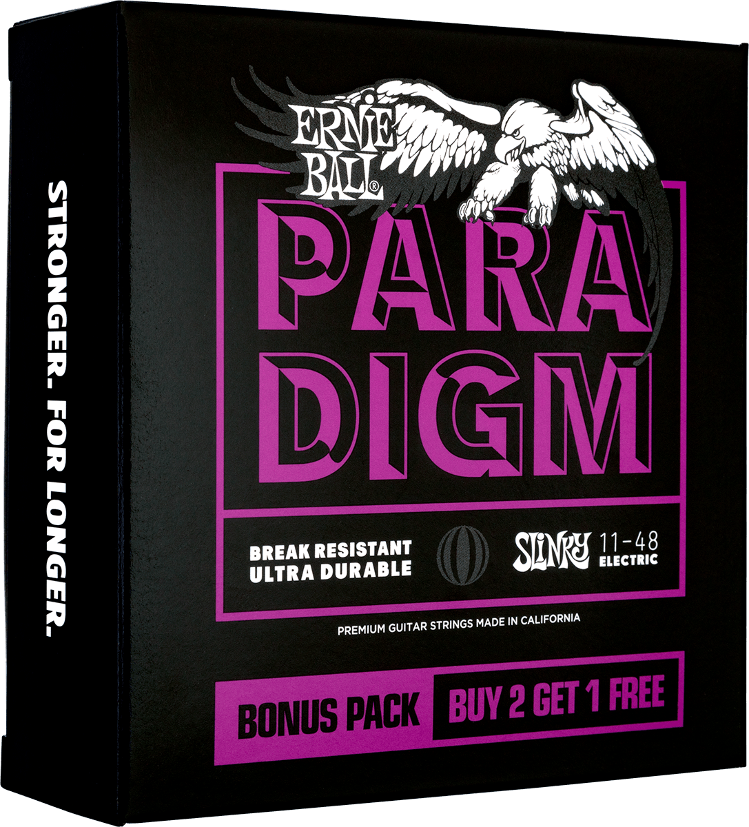 Ernie Ball Jeu De 6 Cordes Electric (3x Set) 3370 Paradigm Slinky 11-48 - Cuerdas guitarra eléctrica - Variation 1