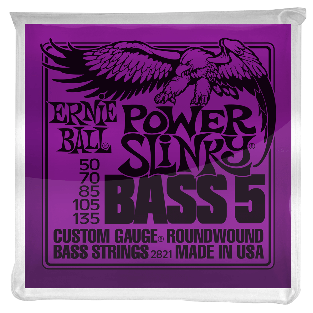 Ernie Ball Jeu De 5 Cordes Bass (5) 2821 Power Slinky 50-135 - Cuerdas para bajo eléctrico - Variation 2