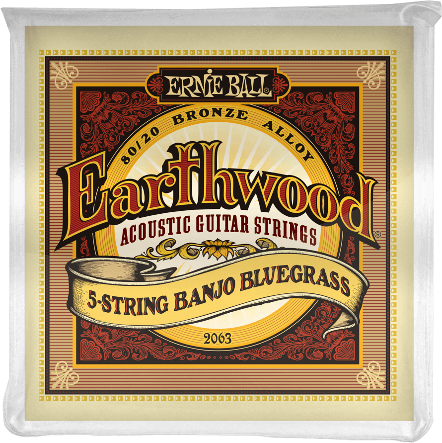 Ernie Ball Banjo (5) 2063 Earthwood 80/20 Bronze Bluegrass 9-20 - Cuerdas banjo - Main picture