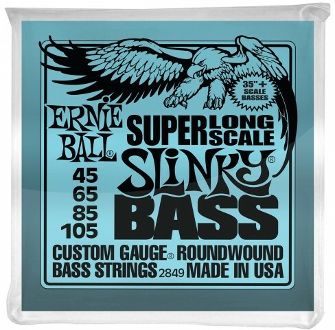 Ernie Ball Jeu De 4 Cordes Bass (4) 2849 Slinky Super Long Scale 45-105 - Cuerdas para bajo eléctrico - Main picture