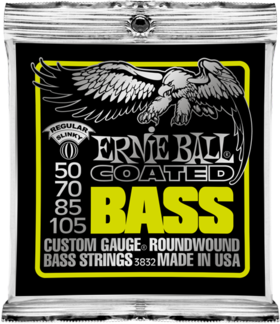 Ernie Ball Jeu De 4 Cordes Bass (4) 3832 Coated Regular Slinky 50-105 - Cuerdas para bajo eléctrico - Main picture