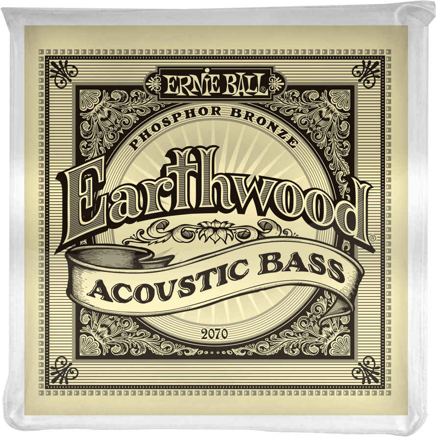 Ernie Ball Jeu De 4 Cordes Bass Acoustic (4) 2070 Earthwood Phosphore Bronze 45-95 - Cuerdas para bajo acústico - Main picture