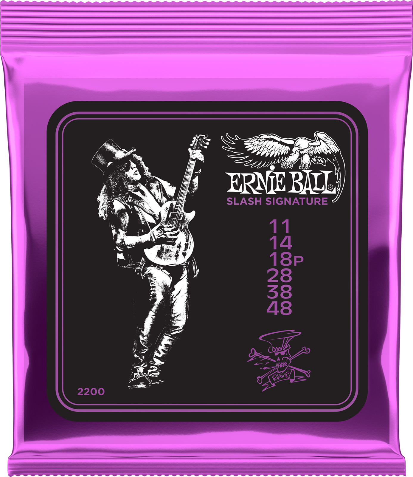 Ernie Ball Jeu De 6 Cordes Cordes électrique Signature Slash - 11-48 - Cuerdas guitarra eléctrica - Main picture