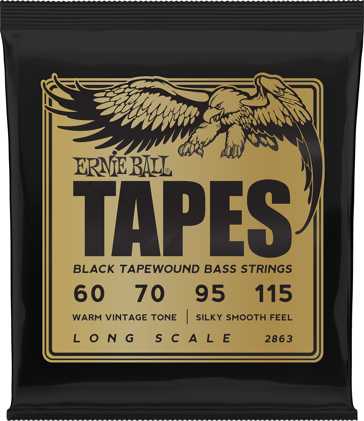 Ernie Ball Jeu De 4 Cordes Cordes Pour Basse électrique Tapes Long Scale 60-115 - Cuerdas para bajo eléctrico - Main picture
