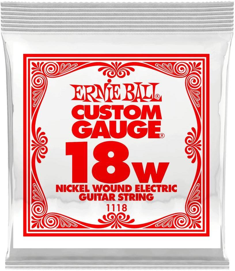 Cuerdas guitarra eléctrica Ernie ball Electric (1) 1118 Slinky Nickel Wound 18 - Cuerdas por unidades