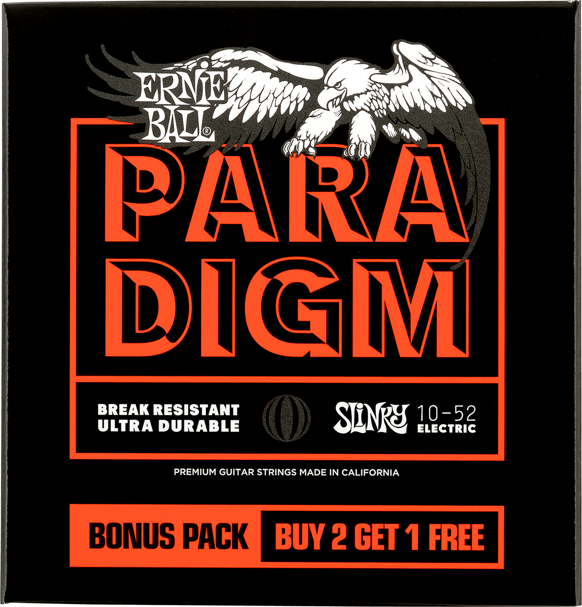 Ernie Ball Jeu De 6 Cordes Electric (3x Set) 3365 Paradigm Slinky 10-52 - Cuerdas guitarra eléctrica - Main picture