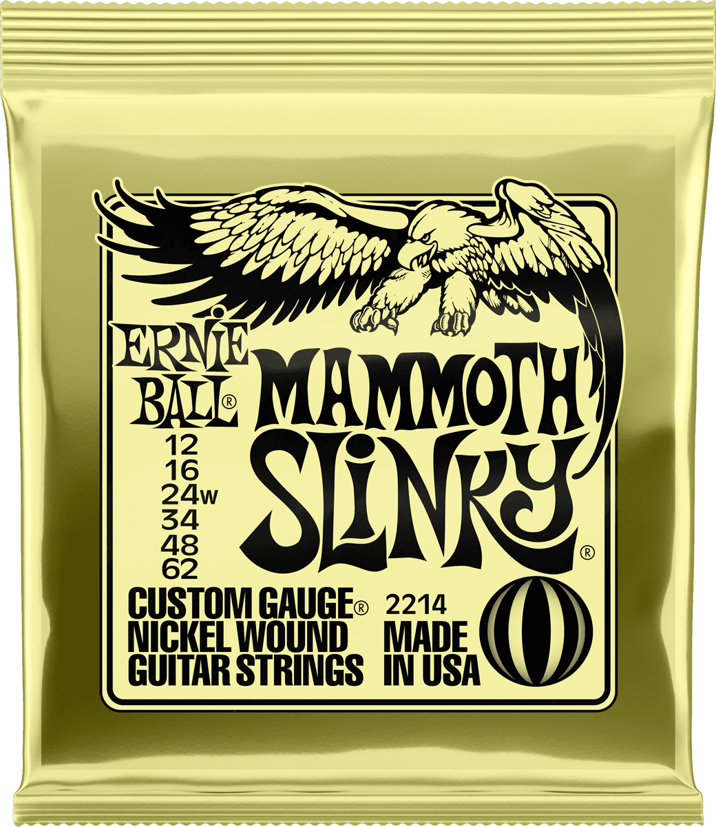 Ernie Ball Electric (6) 2214 Mammoth Slinky 12-62 - Cuerdas guitarra eléctrica - Main picture