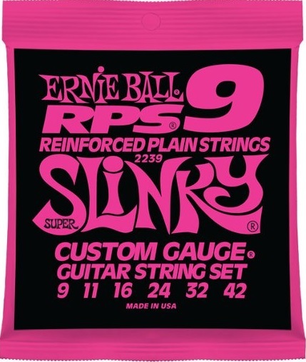 Ernie Ball Jeu De 6 Cordes Electric (6) 2239 Rps-9 Super Slinky Custom Gauge 9-42 - Cuerdas guitarra eléctrica - Main picture