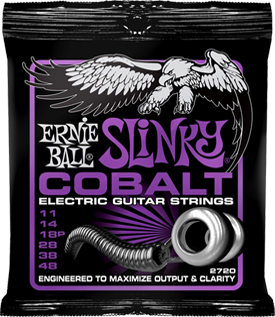 Ernie Ball Jeu De 6 Cordes Electric (6) 2720 Cobalt Power Slinky 11-48 - Cuerdas guitarra eléctrica - Main picture