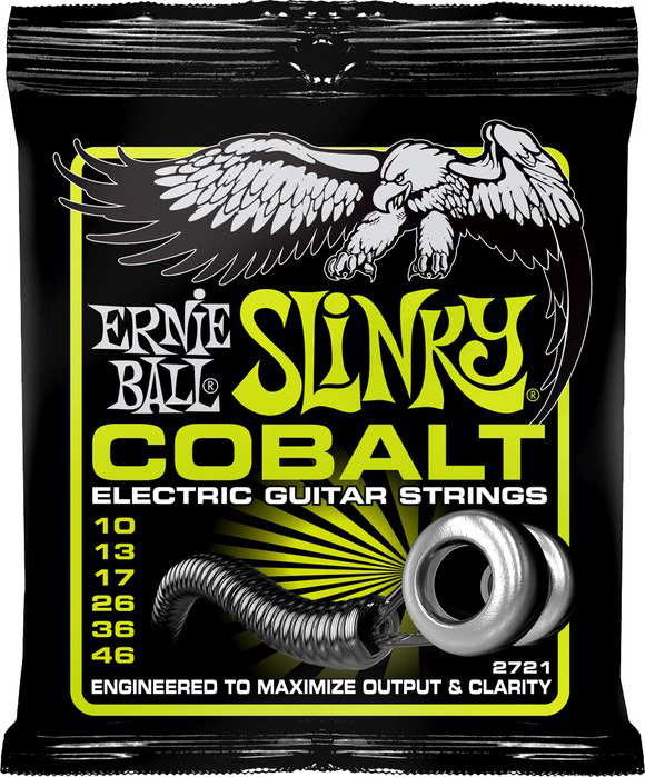 Ernie Ball Jeu De 6 Cordes Electric (6) 2721 Cobalt Regular Slinky 10-46 - Cuerdas guitarra eléctrica - Main picture