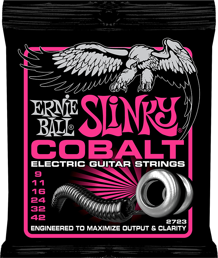 Ernie Ball Jeu De 6 Cordes Electric (6) 2723 Cobalt Super Slinky 9-42 - Cuerdas guitarra eléctrica - Main picture