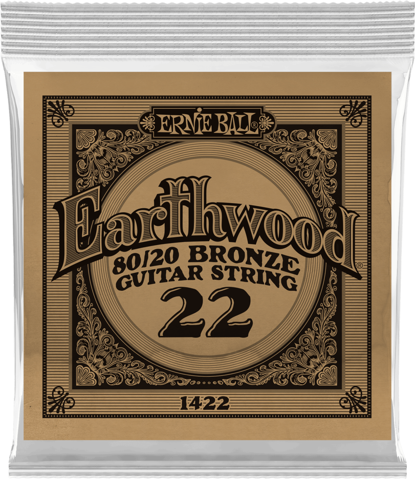 Ernie Ball Corde Au DÉtail Folk (1) Earthwood 80/20 Bronze 022 - Cuerdas guitarra acústica - Main picture