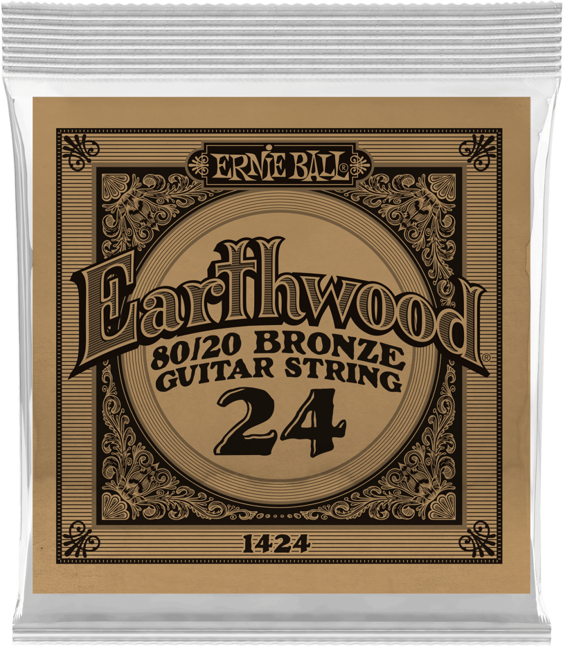 Ernie Ball Corde Au DÉtail Folk (1) Earthwood 80/20 Bronze 024 - Cuerdas guitarra acústica - Main picture