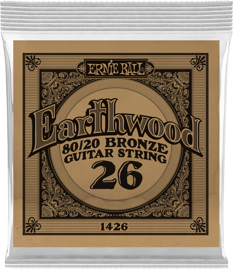 Ernie Ball Folk (1) Earthwood 80/20 Bronze 026 - Cuerdas guitarra acústica - Main picture