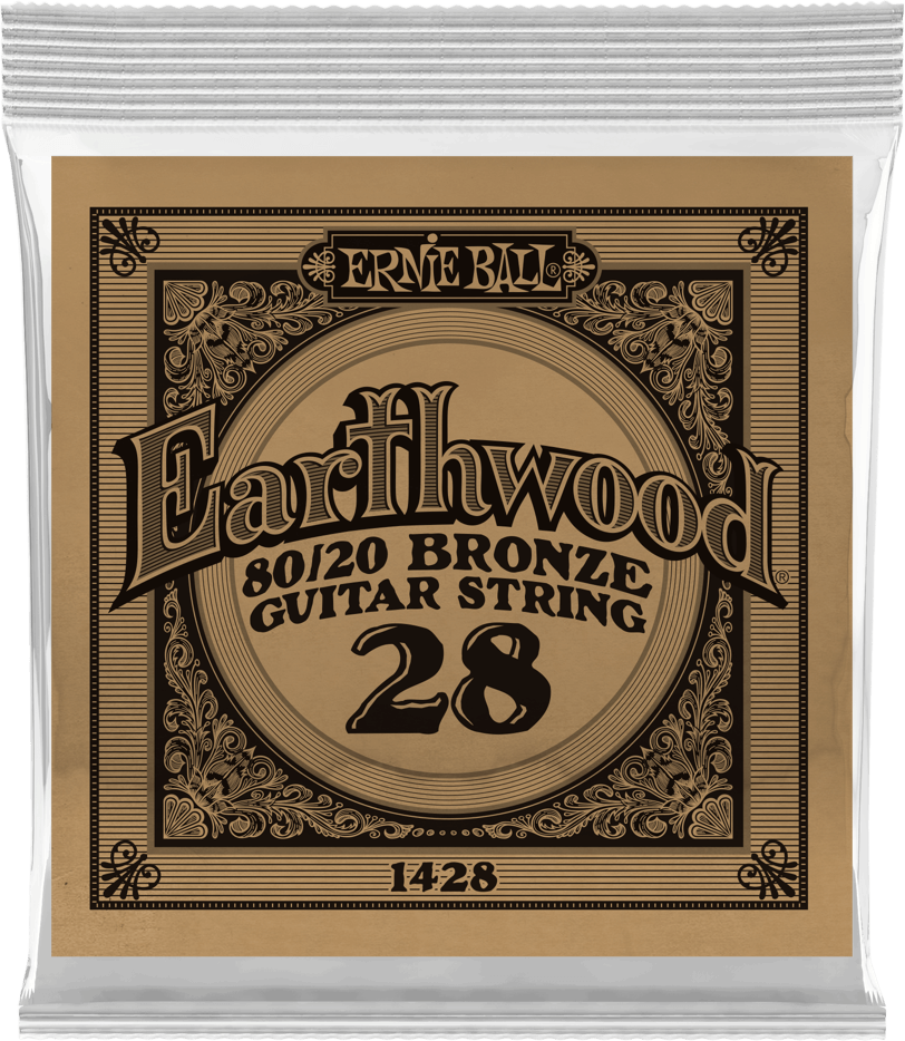 Ernie Ball Corde Au DÉtail Folk (1) Earthwood 80/20 Bronze 028 - Cuerdas guitarra acústica - Main picture