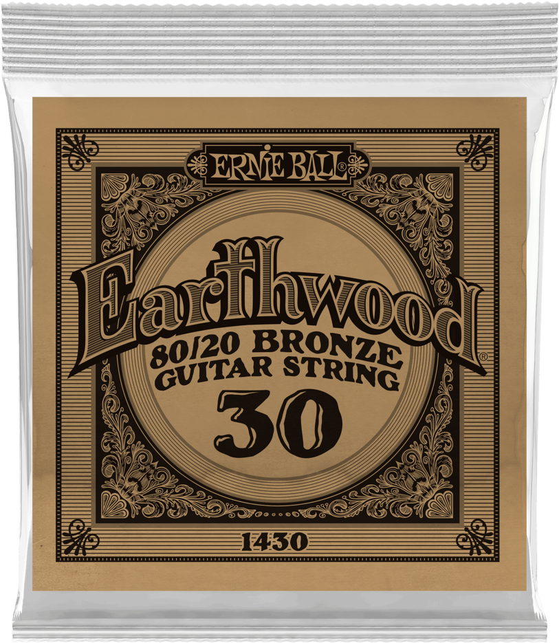 Ernie Ball Corde Au DÉtail Folk (1) Earthwood 80/20 Bronze 030 - Cuerdas guitarra acústica - Main picture