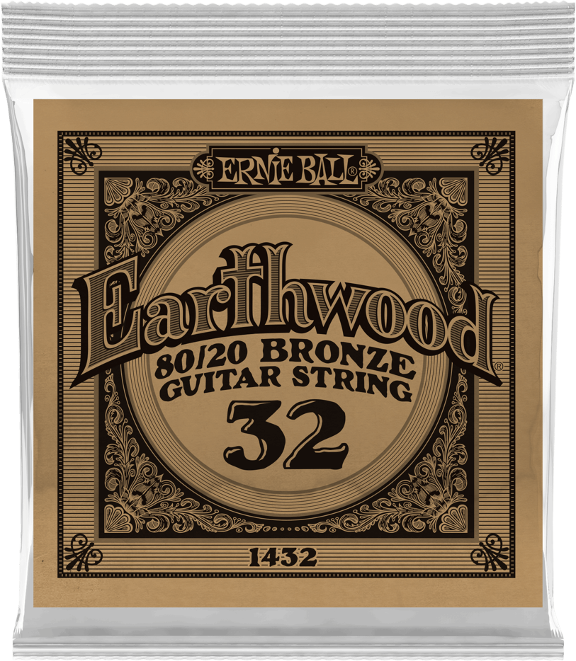 Ernie Ball Corde Au DÉtail Folk (1) Earthwood 80/20 Bronze 032 - Cuerdas guitarra acústica - Main picture