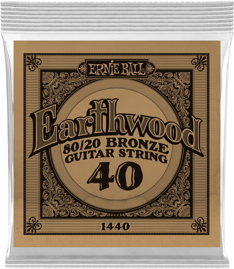 Ernie Ball Corde Au DÉtail Folk (1) Earthwood 80/20 Bronze 040 - Cuerdas guitarra acústica - Main picture