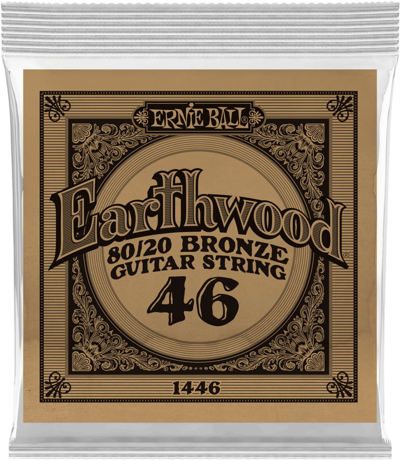 Ernie Ball Corde Au DÉtail Folk (1) Earthwood 80/20 Bronze 046 - Cuerdas guitarra acústica - Main picture