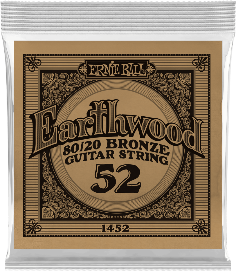 Ernie Ball Corde Au DÉtail Folk (1) Earthwood 80/20 Bronze 052 - Cuerdas guitarra acústica - Main picture