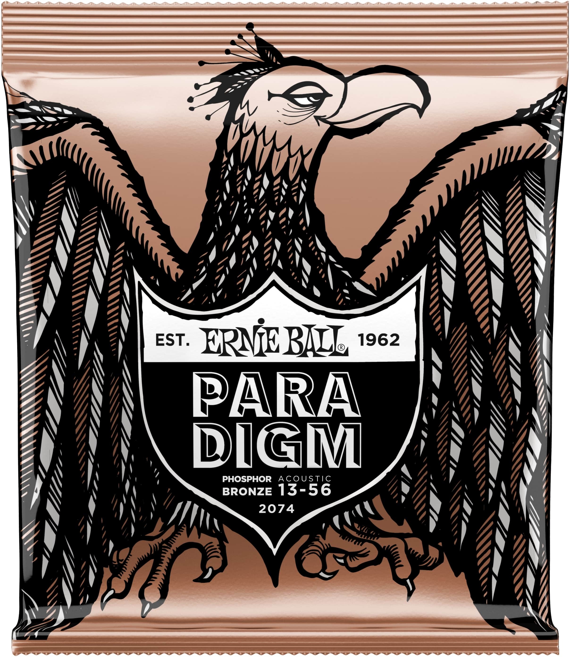 Ernie Ball Jeu De 6 Cordes Folk (6) 2074 Paradigm Phosphore Bronze Medium 13-56 - Cuerdas guitarra acústica - Main picture